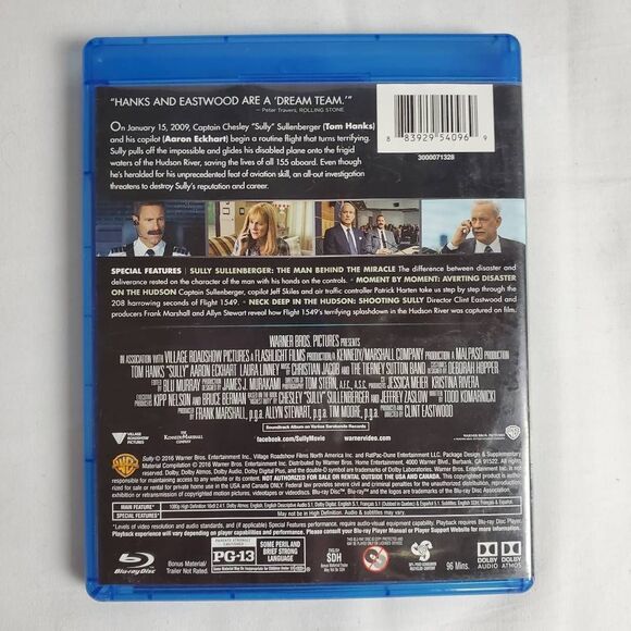 Sully Blu-ray Tom Hanks - Picture 3 of 3